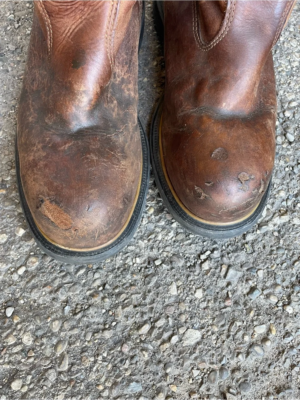 Red Wing 2272 DynaForce Mens Brown Leather Steel Toe Work Boots Size 11 E2